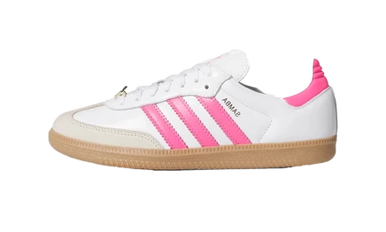 Кроссовки Adidas Samba OG, бело-розовые