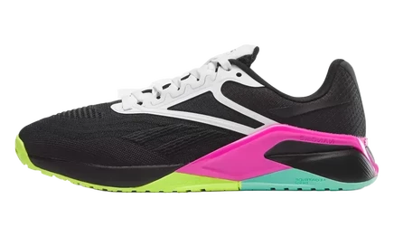 Женские кроссовки Reebok Nano X2, черно-лаймово-розовые