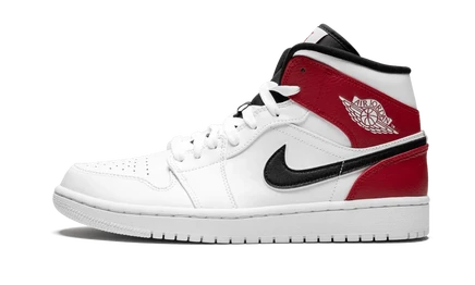 Кеды Jordan Air Jordan 1 Mid 554724-116, бело-красные