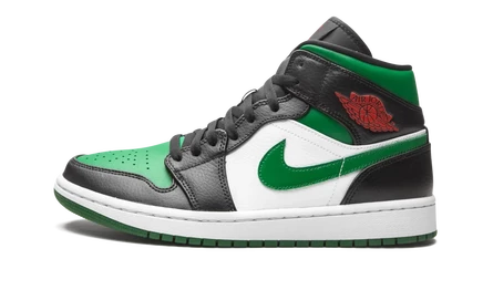 Кроссовки Jordan Air Jordan 1 Mid «Green Toe», зеленый