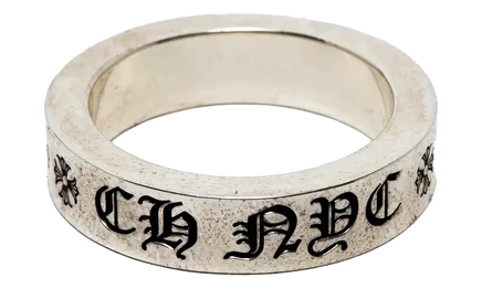 Унисекс кольцо Chrome Hearts Spacer 6 мм, серебристое