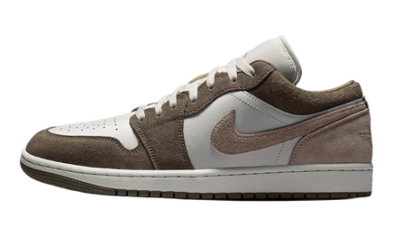 Мужские кроссовки Jordan 1 Low, оливково-серые