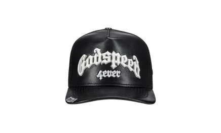 Кепка Godspeed New York Premium Leather Trucker, черная