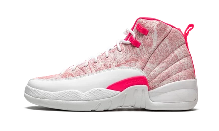 Подростковые кроссовки Jordan 12 Retro GS Arctic Punch, розово-белые