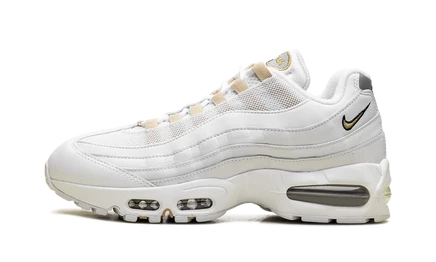 Кроссовки nike air max 95 og big bubble, бело-золотые