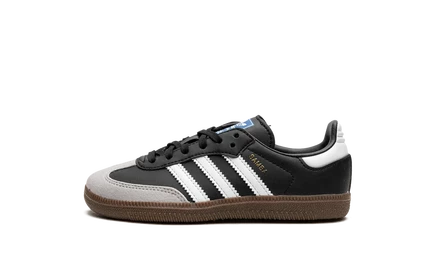 Детские кроссовки Adidas Samba Vegan GZ8349, черно-белые