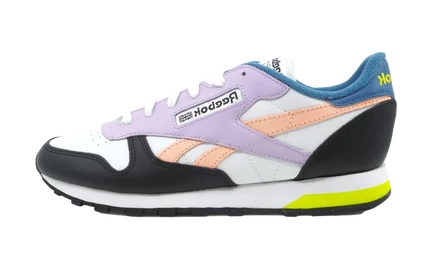 Женские кроссовки Reebok Classic Leather, бело-черные