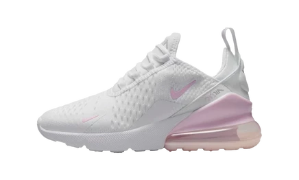 Детские кроссовки Nike Air Max 270, бело-серо-розовые