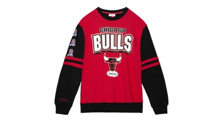 Свитшот Mitchell & Ness All Over Crew 2.0, NBA Chicago Bulls
