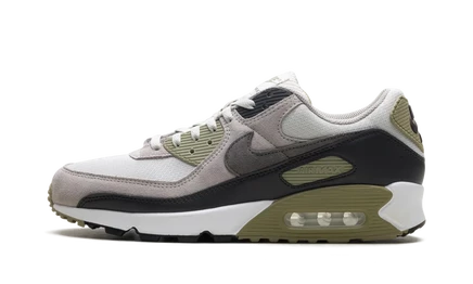 Кроссовки Nike Air Max 90, светло-бежевые и оливковые