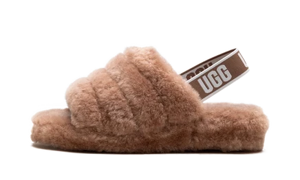 Женские шлепанцы Ugg Fluff Yeah Slide, каштановые