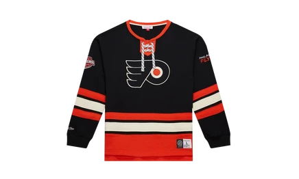 Свитшот mitchell & ness heritage lace-up crew nhl flyers