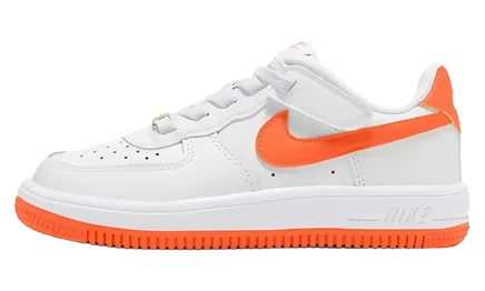 Детские кроссовки Nike Air Force 1 Low, белые/оранжевые