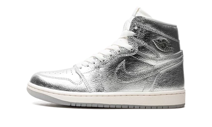Женские кеды Air Jordan 1 High OG, серебристые
