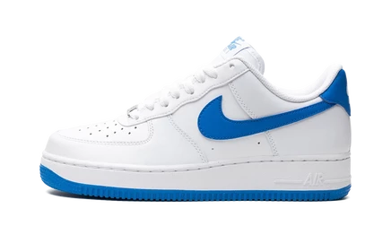 Мужские кроссовки Nike Air Force 1 Low, бело-голубые