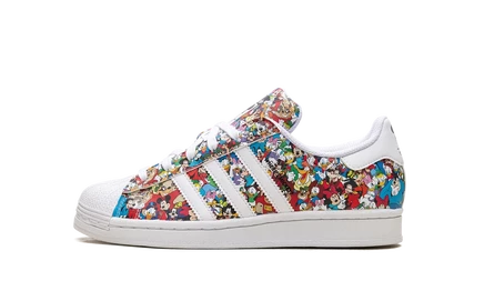 Кроссовки Adidas Superstar GS Disney Mickey, черно-белые
