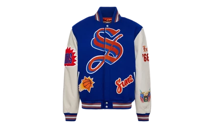 Варсити-куртка Jeff Hamilton Phoenix Suns из шерсти и кожи