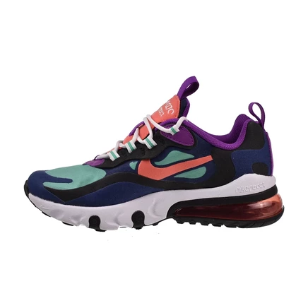 Детские кроссовки Nike Air Max 270 React GS, сине-оранжевые