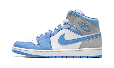 Кроссовки Jordan Air Jordan 1 Mid SE, голубо-серые