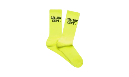 Носки Gallery Dept Clean, лаймово-черные