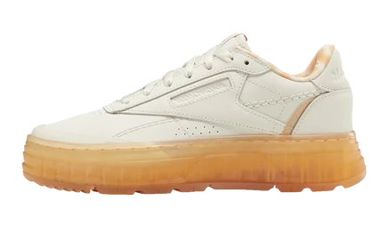 Женские кроссовки Reebok Madwomen x Club C Double Geo, бело-оранжевые
