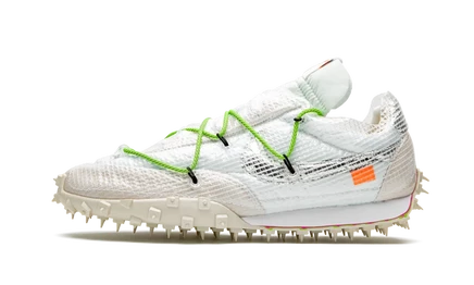 Женские кроссовки Nike Waffle Racer SP Off-White, зеленые