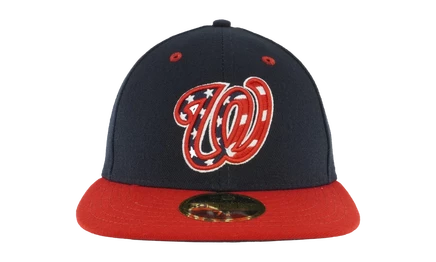 Унисекс бейсболка New Era 59FIFTY Nationals, темно-синяя/черная