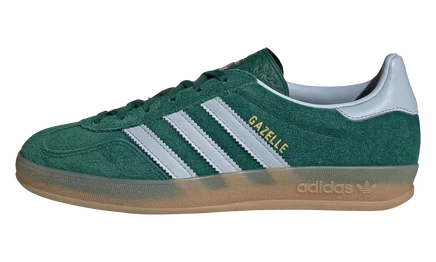 Женские кроссовки Adidas Gazelle Indoor, зелено-голубые