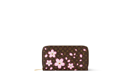 Кошелек Louis Vuitton Zippy Takashi Murakami, Sakura Brown