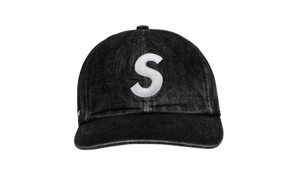 Кепка Supreme Cordura Denim с логотипом S, черная