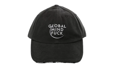 Унисекс кепка VETEMENTS Global MF, черная