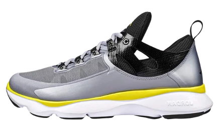 Кроссовки Jordan Flight Runner, серый и ярко‑желтый