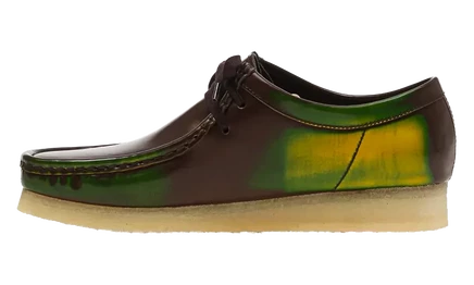 Мужские ботинки Clarks Wallabee, коричнево-зеленые