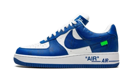 Кроссовки Nike x Louis Vuitton Air Force 1 Low, бело-голубые