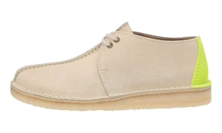 Мужские замшевые ботинки Clarks Desert Trek, молочные