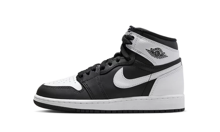 Подростковые кроссовки Jordan 1 Retro High OG, черно-белые