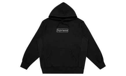 Толстовка Supreme Kaws Chalk Logo, черная