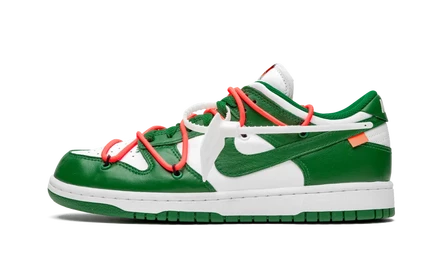 Кеды Nike Dunk Low Off-White CT0856-100, зеленые