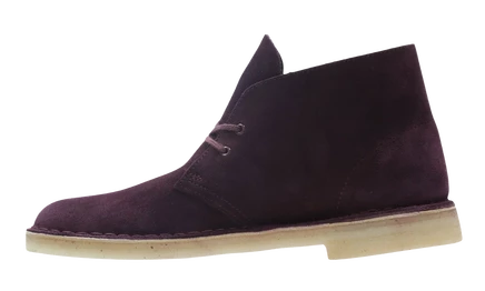 Женские ботинки Clarks Desert Boot, бордовая замша