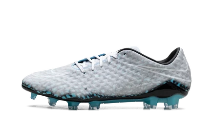 Бутсы Nike Hypervenom Phantom 1 FG, бело-голубые