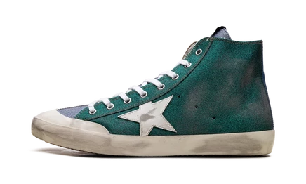 Кеды Golden Goose Francy LAB, золотистые с белой звездой