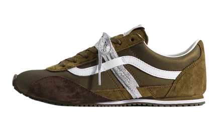 Мужские кроссовки Vans Premium Super Lowpro, оливково-белые