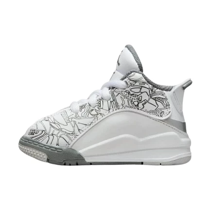 Детские кроссовки Jordan Dub Zero TD, бело-серые