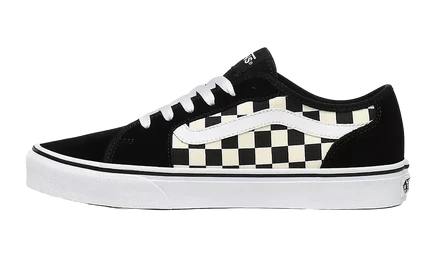 Унисекс кеды Vans Filmore Decon, текстильный и замшевый верх, черно-белые