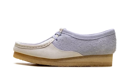Женские туфли Clarks Wallabee, серо-бежевые