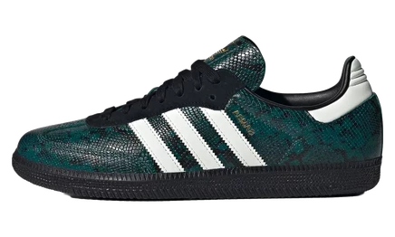 Мужские кроссовки Adidas Samba OG, зелено-белые