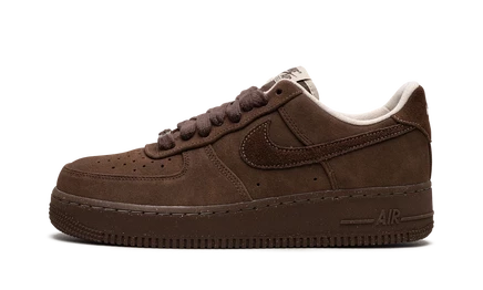Женские замшевые кеды Nike Air Force 1 '07 FQ8901-259 «Cacao Wow», коричневые