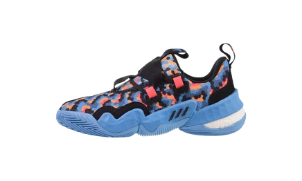 Кроссовки adidas trae young 1 pixel, черно-оранжевые