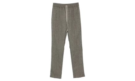 Мужские брюки Rick Owens Drawstring Slim, черно-серые