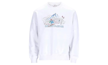 Мужской свитшот Casablanca Ski Printed, белый